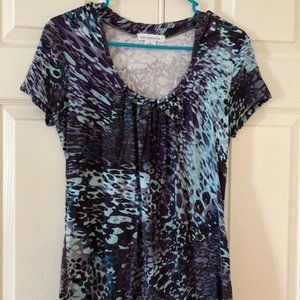 Liz Claiborne Small Top Lavender and Mint Green